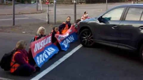 Insulate Britain Insulate Britain protest at J18 M25