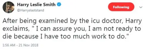 Harry Leslie Smith/Twitter Harry Leslie Smith tweet