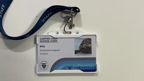 Billy's lanyard and ID card