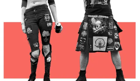 Dan Giannopoulos Two people's legs