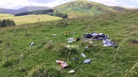 Pentland Hills Regional Park Rubbish