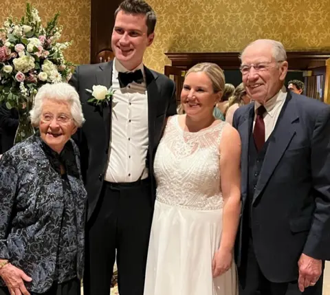 Chuck Grassley / Instagram Nick Davis, Jennifer Heins and Chuck Grassley