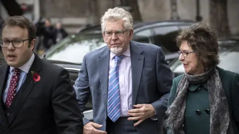 Getty Images Rolf Harris arriving at court