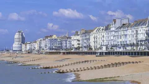 A view along Hastings seafront