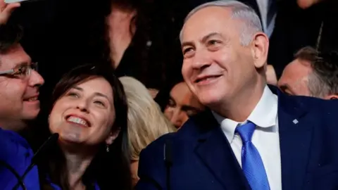 Getty Images Former Israeli Prime Minister Benjamin Netanyahu and Tzipi Hotovely