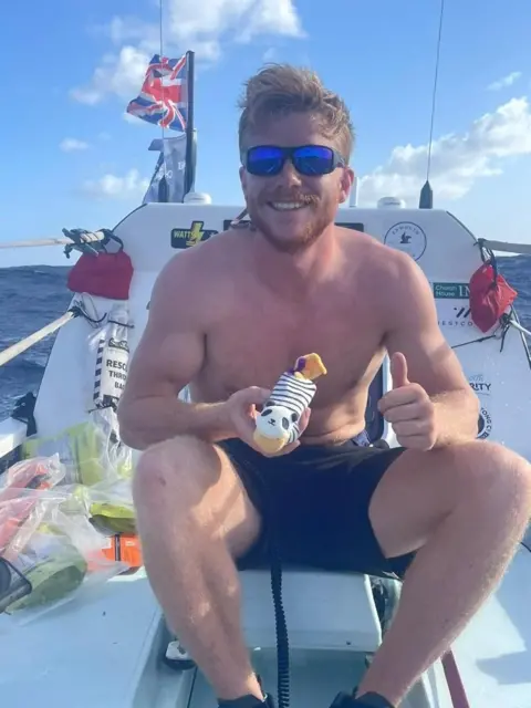 Four Devon brothers rowing Atlantic chase finish line