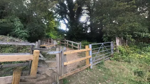 The closed bridge over the Blackwater River