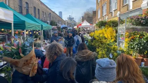 Columbia Street flower market