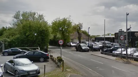 Google Pound Lane in Bowers Gifford