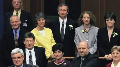 Robin Gillanders Shona Robison in 1999 Holyrood photo