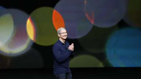 Getty Images Apple CEO Tim Cook at the iPhone 7 launch