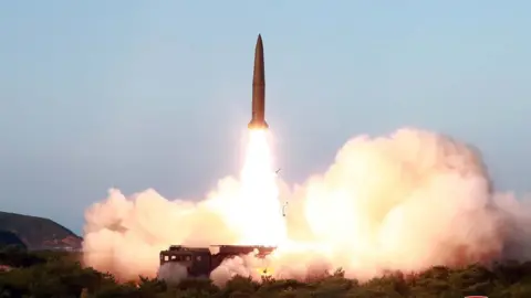 Reuters North Korea's missile launch on July 26