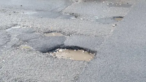 Jim Roberts A pothole in Worthing