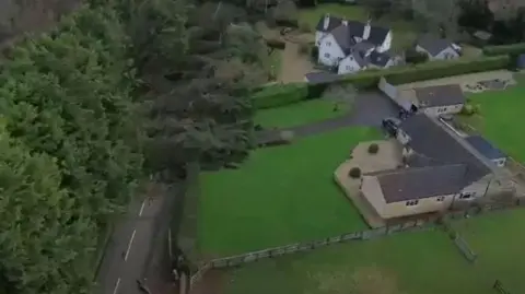 BGG Garden & Tree Care Ltd Drone/aerial shot of trees fallen down during stormy weather
