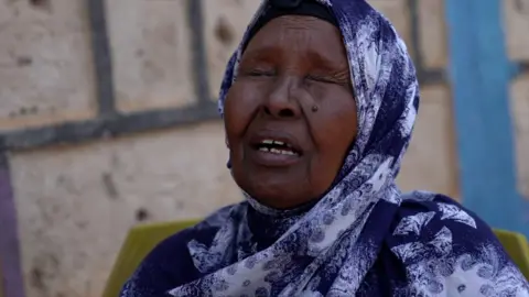 A Kenyan Somali woman crying