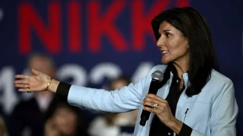 Getty Images Nikki Haley campaigns in South Carolina