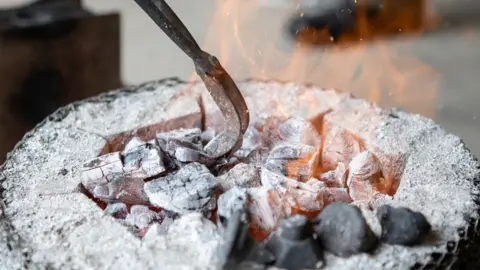 Emma Jones/AncientCraft Charcoal fire and metal implement