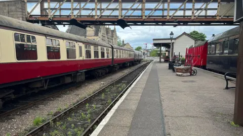 Emma Baugh/BBC Platform at Wansford Station