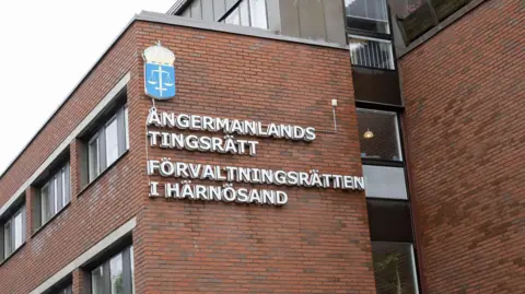The Angermanland District Court building in Harnosand, Sweden.