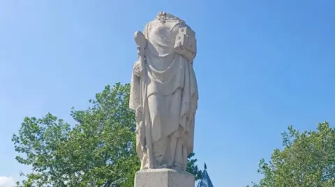 FOLKESTONE & HYTHE DISTRICT COUNCIL St Eanswythe sculpture without its head