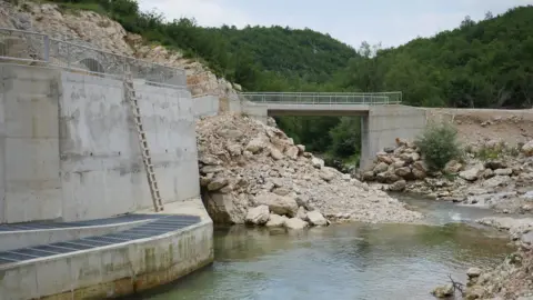 Guy De Launey Rubble and bridge and Medna dam