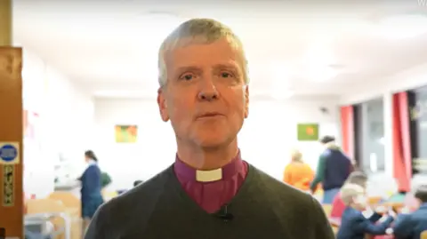 DIOCESE OF GUILDFORD A landscape still screen grab of the Bishop of Guildford Andrew Watson.