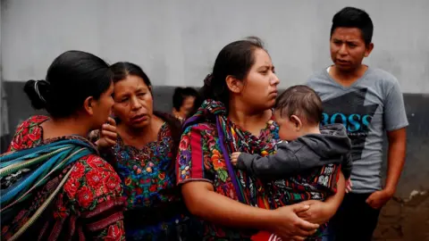 EPA A group of people wait for their relative who arrives deported from the United States together with a group of migrants, in Guatemala City, Guatemala,