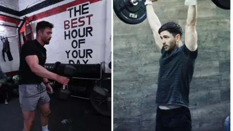 Supplied/ James Brash James lifting weights at the gym