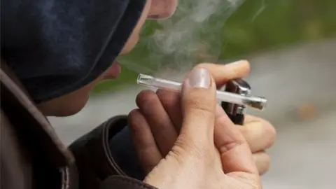 Thinkstock A man smoking drugs