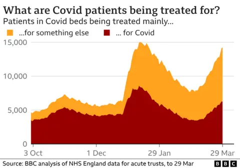 chart of hospital admissions