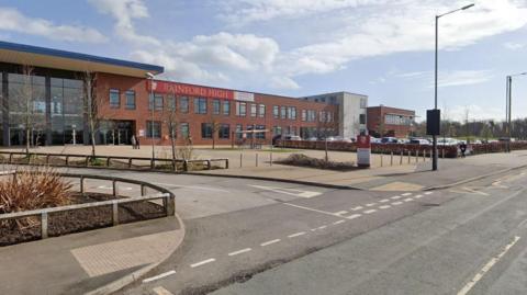 A general view shot of Rainford High Technology College in Rainford, St Helens