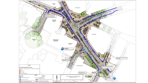 Nottingham City Council A diagram of the plans