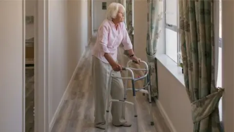 Getty Images Care home resident