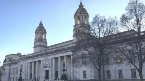 An exterior view of Cardiff Crown Court