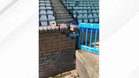 The City of Stoke Athletic Club The vandalism