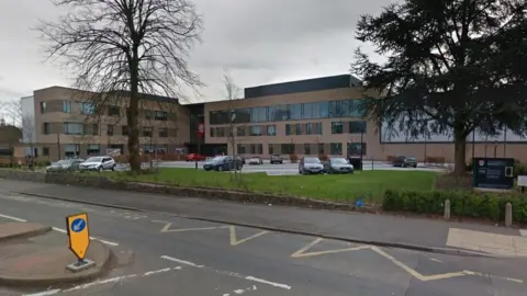 Google Maps University of Birmingham buildings in Selly Oak