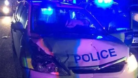 Tri-Force Police Police used a stinger to stop the stolen police car