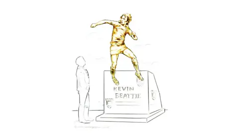 Sean Hedges-Quinn The design of the statue in honour of Kevin Beattie