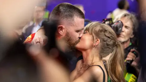 Getty Images Taylor Swift and Travis Kelce