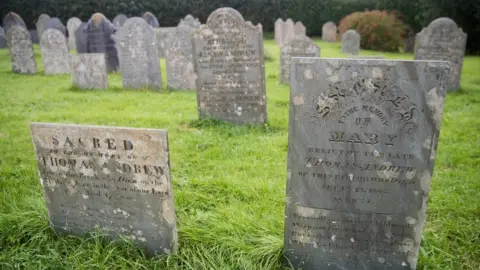 Matt Cardy Headstones in a graveyard