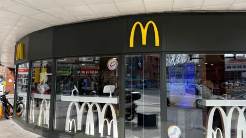 Adrian Harms/BBC McDonald's Station Road, Surrey