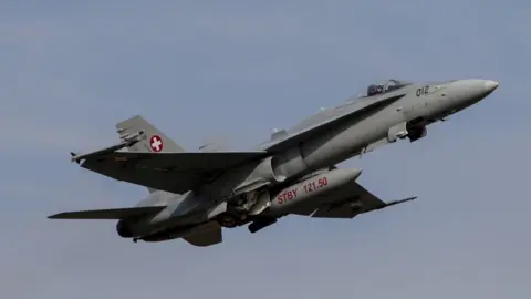 Getty Images Swiss Air Force F-18C Hornet