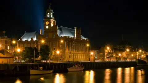 Thinkstock Great Yarmouth Town Hall at night