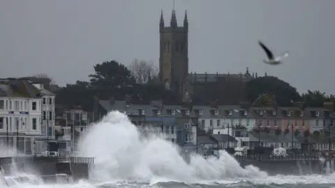 Penzance Council Penzance on a blustery day