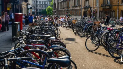 Getty Images Broad Street, Oxford, and lots of bikes