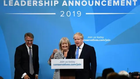 Getty Images Dame Cheryl Gillan and Boris Johnson