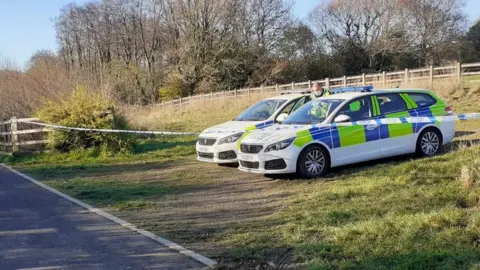 Police near the Church Village bypass