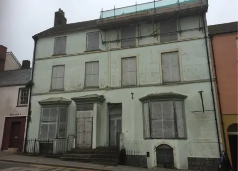 The site in Pembroke which the council plans to turn into a visitor centre