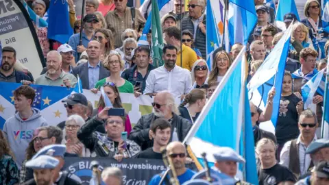 PA Media Yousaf at indy march