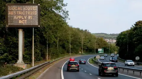 Getty Images Rhondda Cynon Taf is one of the areas in Wales facing local restrictions